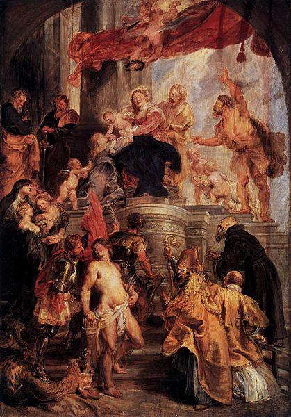 Peter Paul Rubens Virgin and Child Enthroned with Saints oil painting image